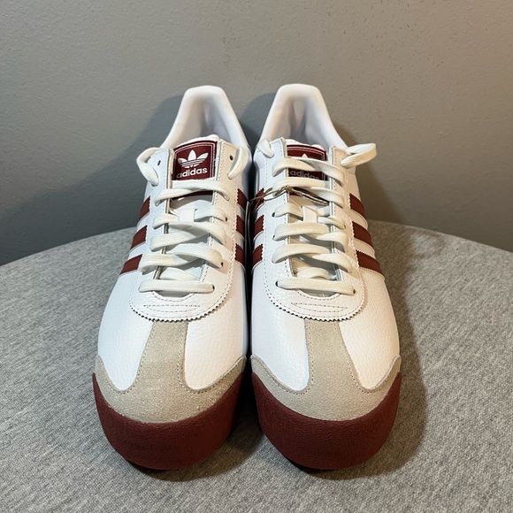 Adidas Samoa White Red Athletic Sneaker Men’s Shoe Size 11 JQ0045 - Picture 3 of 11